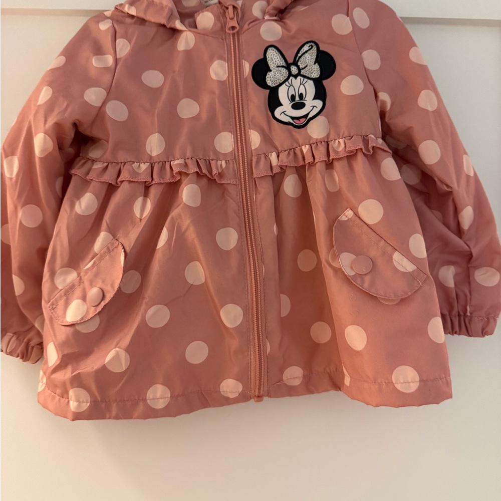 Disney Pink Polka Dot Minnie Hooded Jacket